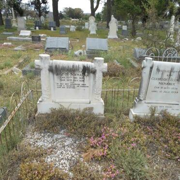NIENABER J.Z.H. 1852-1931 &amp; Gerbrecht Elizabeth 1856-1939