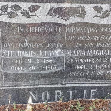 NORTJE Stephanus Johannes 1880-1967 &amp; Maria Magdalena VORSTER 1889-1960