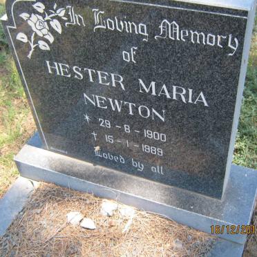 NEWTON Hester Maria 1900-1989