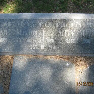 NEWTON Basil Neville 1890-1962 &amp; Kitty DU PLESSIS 1890-1964