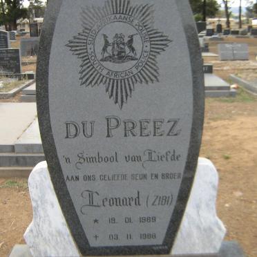 PREEZ Leonard, du 1969-1888