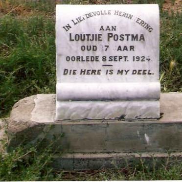 POSTMA Loutjie -1924