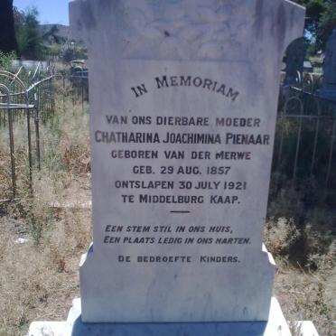 PIENAAR Chatharina Jaochimina nee VAN DER MERWE 1857-1921