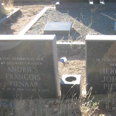 PIENAAR Andries Francois 1914-1974 &amp; Herculina Johanna 1918-2010