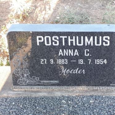 POSTHUMUS Anna C. 1883-1954