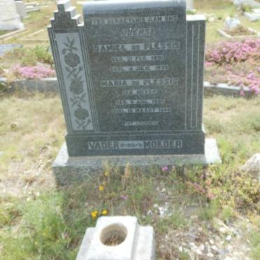PLESSIS Daniel, du 1891-1935 &amp; Maria MEYER 1895-1945