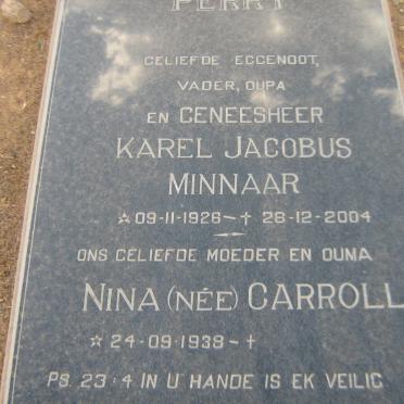 PERRY Karel Jacobus Minnaar 1926-2004 &amp; Nina CARROLL 1938-