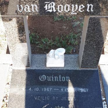 ROOYEN Quinton, van 1967-1967