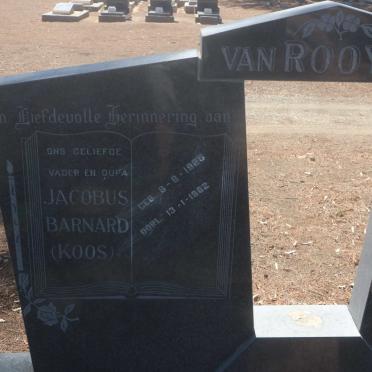 ROOYEN Jacobus Barnard, van 1925-1982 &amp; Hilda Veronica VAN DEN BERG 1928-1979