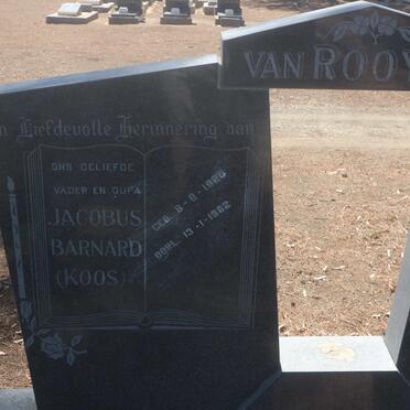 ROOYEN Jacobus Barnard, van 1925-1982 &amp; Hilda Veronica VAN DEN BERG 1928-1979