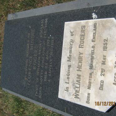 RODGERS William Henry -1952 &amp; Florence Minnie 1886-1974