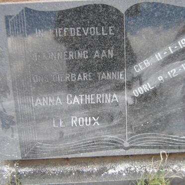 ROUX Anna Catherina, le 1902-1991