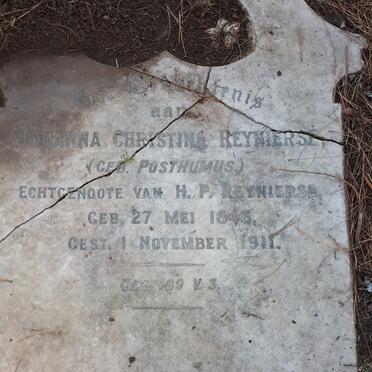 REYNIERSE Johanna Christina nee POSTHUMUS 1843-1911
