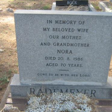 RADEMEYER Nora -1986