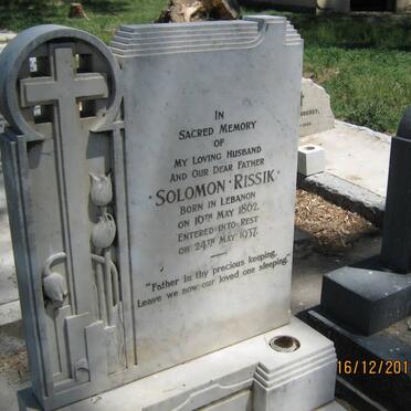 RISSIK Solomon 1862-1937