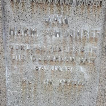 SCHOOMBEE Jan Harm -1936