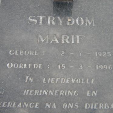 STRYDOM Marie 1925-1996