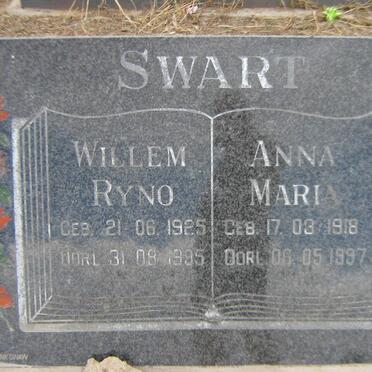SWART Willem Ryno 1925-1995 &amp; Anna Maria 1918-1997