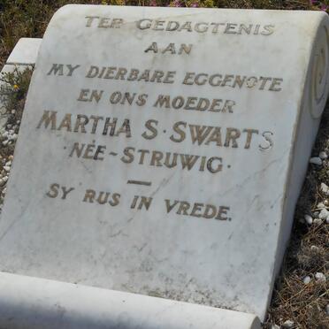 SWARTS Martha S. nee STRUWIG