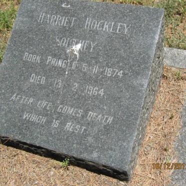 SOUTHEY Harriet Hockley nee PRINGLE 1874-1964