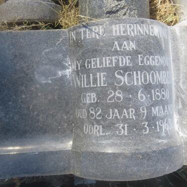 SCHOOMBEE Willie 1880-1963