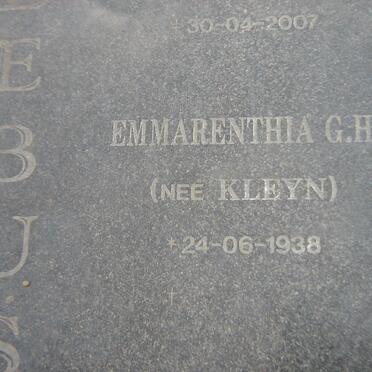 SCHLEBUSCH Pieter Andries 1933-2007 &amp; Emmarentia G.H. KLEYN 1938-