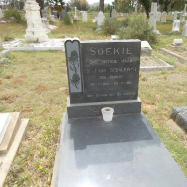 SCHALKWYK S.J., van nee JOUBERT 1902-1969