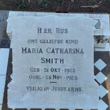 SMITH Maria Catharina 1922-1923