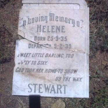 STEWART Helen 1935-1939