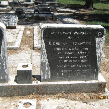 TZAMTZIS Nicholas 1890-1978