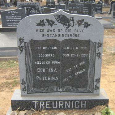TREURNICH Gertina Peterina 1918-1987