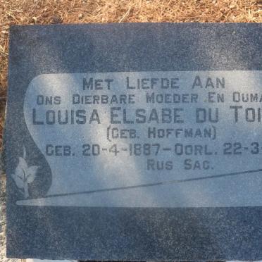 TOIT Louisa Elsabe, du nee HOFFMAN 1887-1966