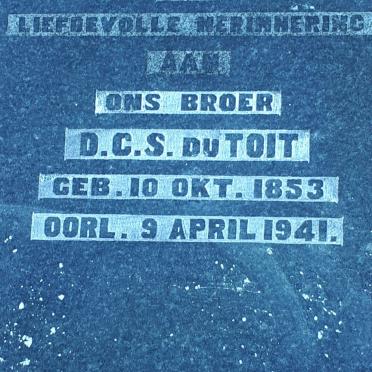 TOIT D.S.C. , du 1853-1941