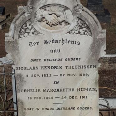 THEUNISSEN Nicolaas Hendrik 1822-1899 &amp; Cornelia Margaretha HUMAN 1828-1911