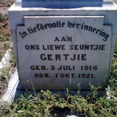 VILJOEN Gertjie 1916-1921