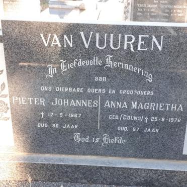 VUUREN Pieter Johannes, van -1967 &amp; Anna Magrietha GOUWS -1972
