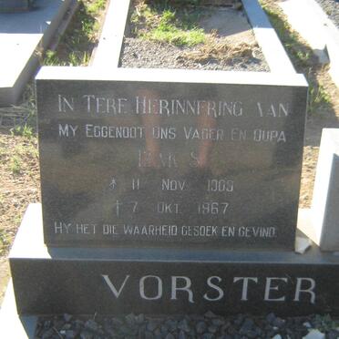 VORSTER Izak S. 1909-1967