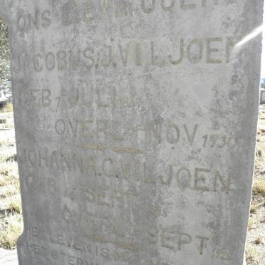 VILJOEN Jacobus J. 1847-1930 &amp; Johanna C. 1848-1928