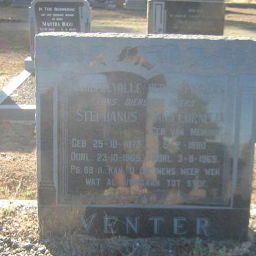 VENTER Stephanus 1878-1965 &amp; Anna Cornelia MEIRING 1880-1965