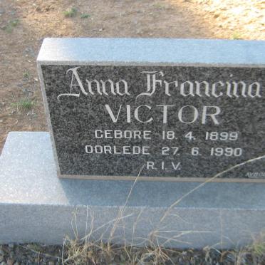 VICTOR Anna Francina 1899-1990