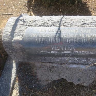 VENTER Abraham Louis Unie 1912-1955