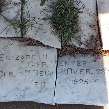VORSTER Elizabeth nee VENTER 1871-1925