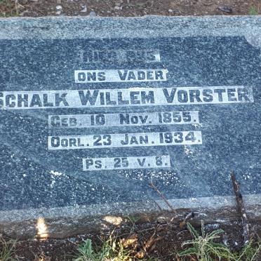 VORSTER Schalk Willem 1855-1934