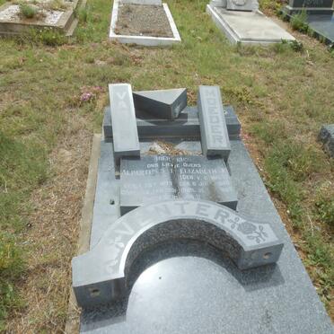 VENTER Albertus S.J. 1873-1931 &amp; Elizabeth J. V.D. WALT 1890-1967