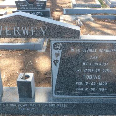 VERWEY Tobias 1902-1994 &amp; Helena A.C. DICKSON 1917-1996