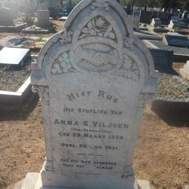 VILJOEN Anna S. nee SANDILANDS 1886-1921 
