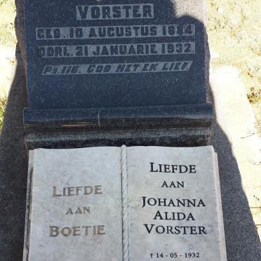 VORSTER Schalk Willem 1884-1932 :: VORSTER Johanna Alida 1932-2017 
