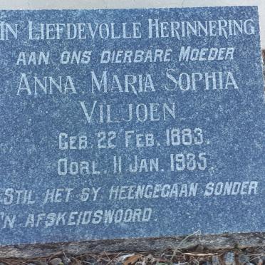 VILJOEN Anna Maria Sophia 1883-1935