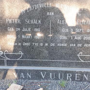 VUUREN Pieter Schalk, van 1910-1967 &amp; Aletta Elizabeth 1916-2001