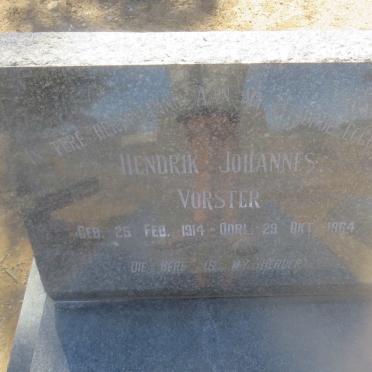 VORSTER Hendrik Johannes 1914-1964